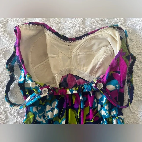 Vintage 1950s Chapter House Floral Pinup Bathing Suit VTG 10 (32) - Picture 8 of 11